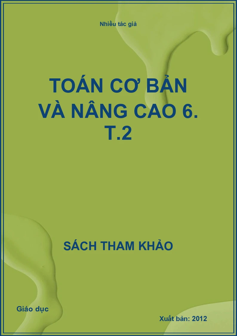 Toán cơ bản và nâng cao 6. T.2