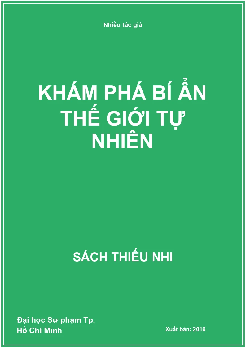 khám phá bí ẩn thế giới tự nhiên