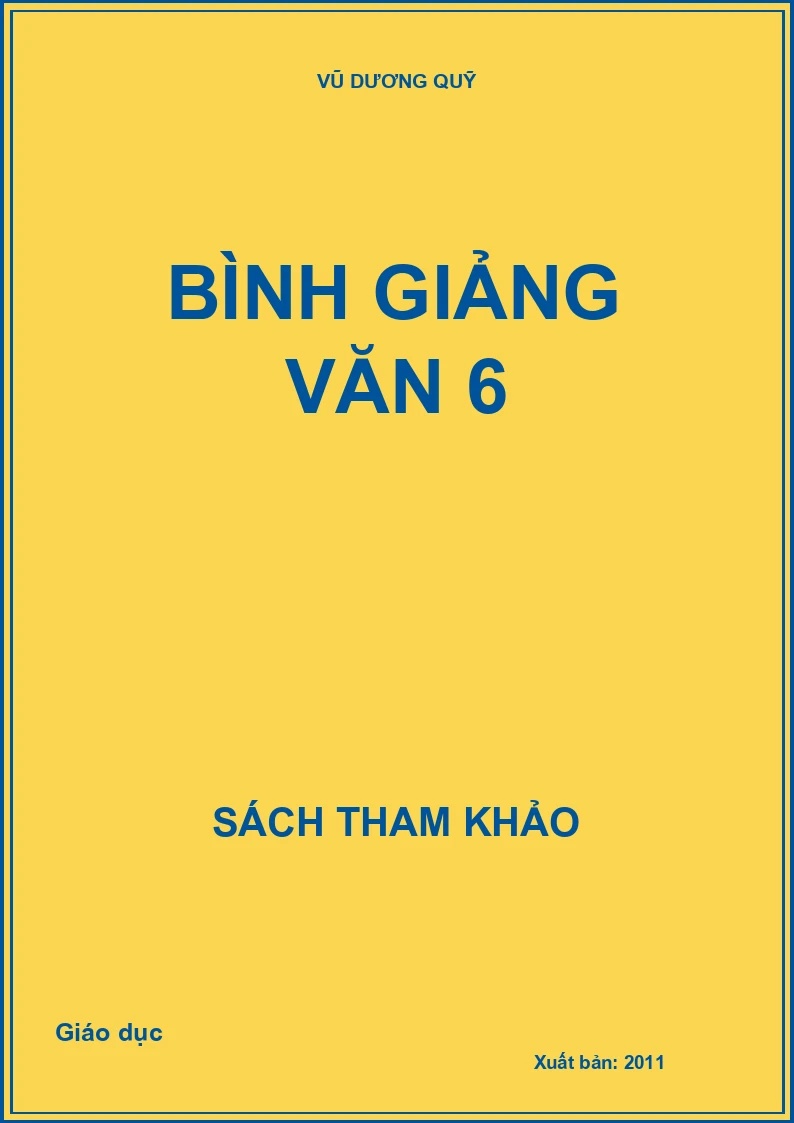 Bình giảng văn 6