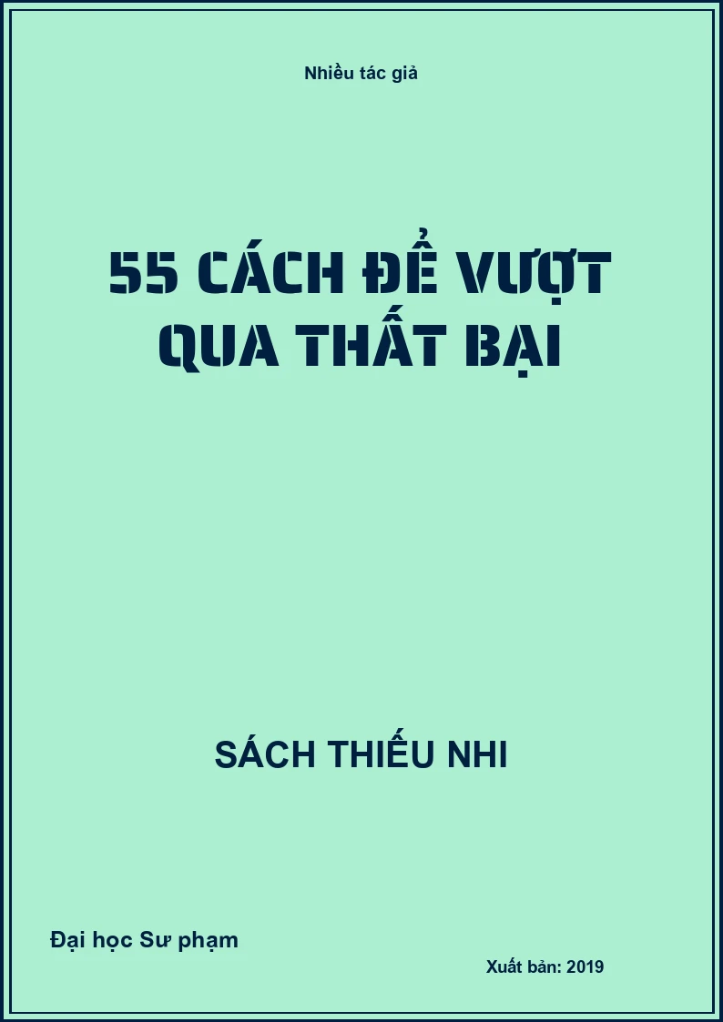55 cách để vượt qua thất bại