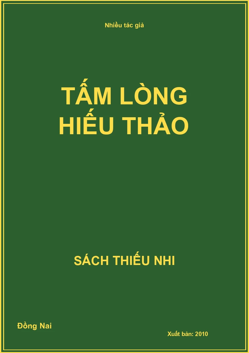 Tấm lòng hiếu thảo