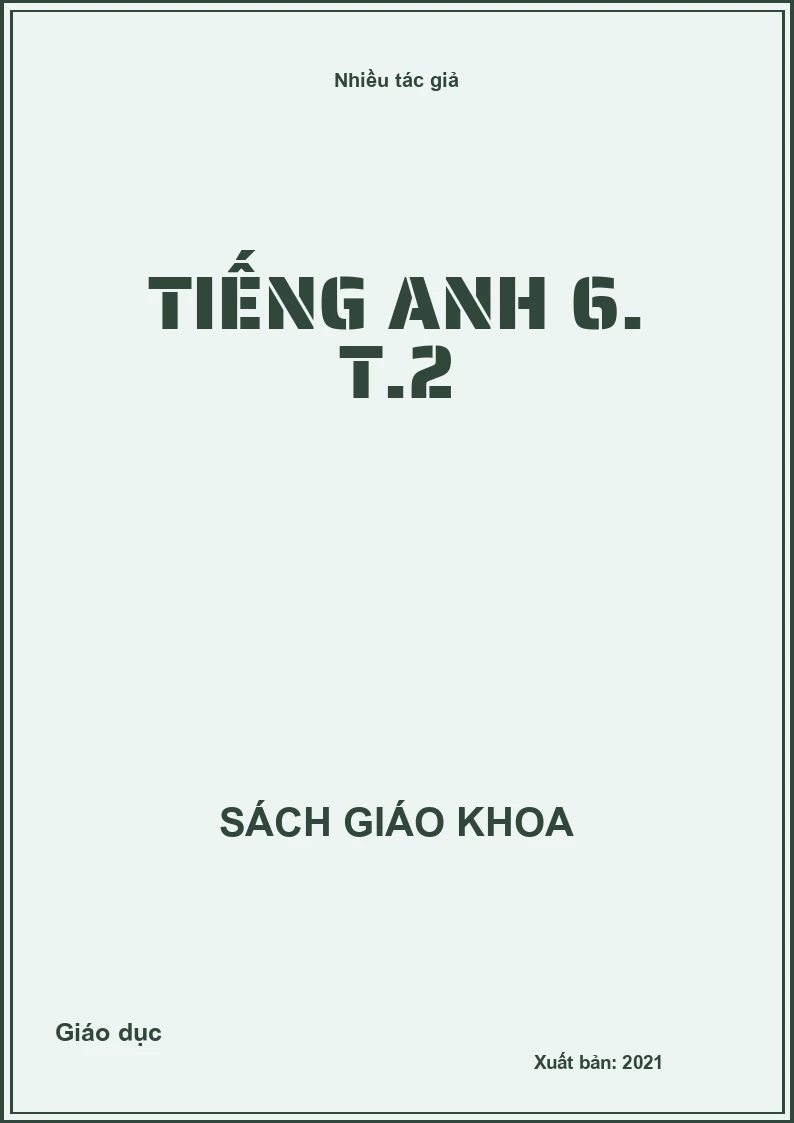 Tiếng Anh 6. T.2