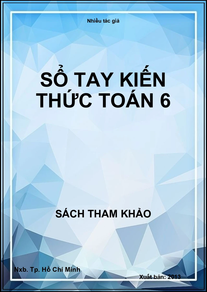 Sổ tay kiến thức toán 6