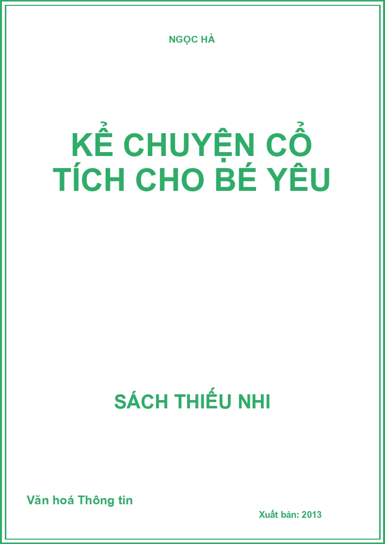 Kể chuyện cổ tích cho bé yêu