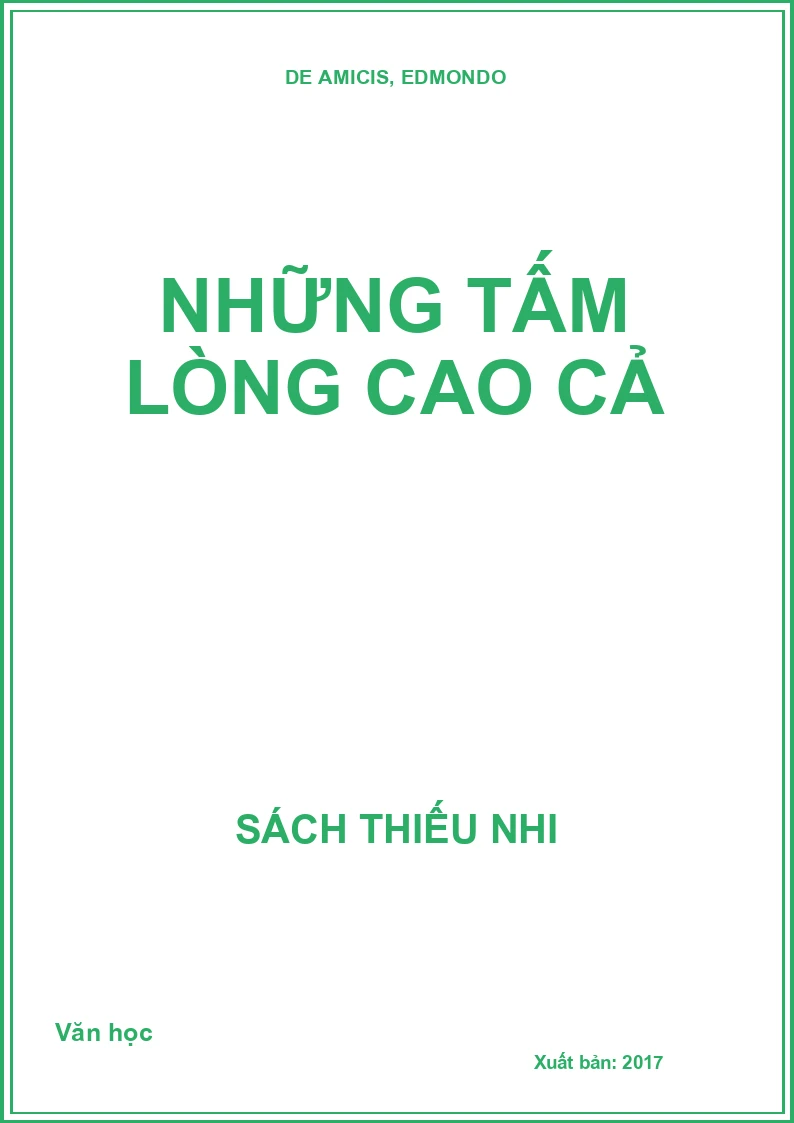 Những tấm lòng cao cả