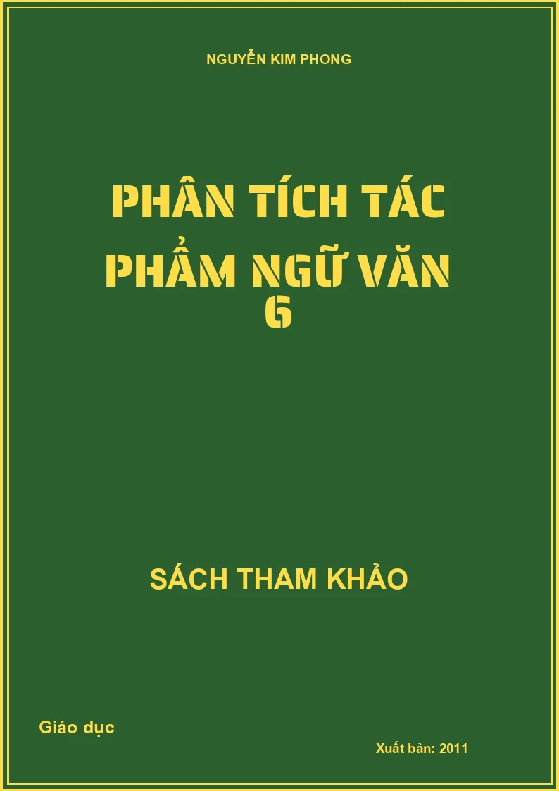 Phân tích tác phẩm ngữ văn 6