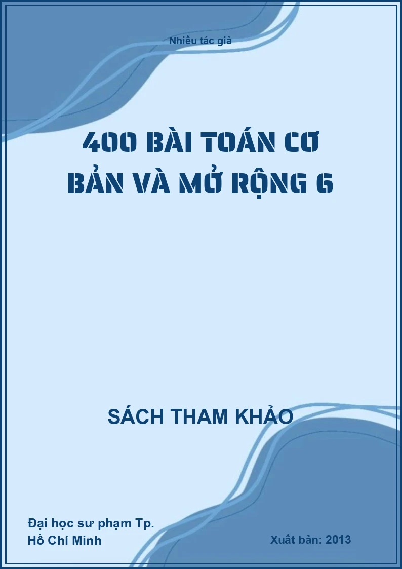 400 bài toán cơ bản và mở rộng 6