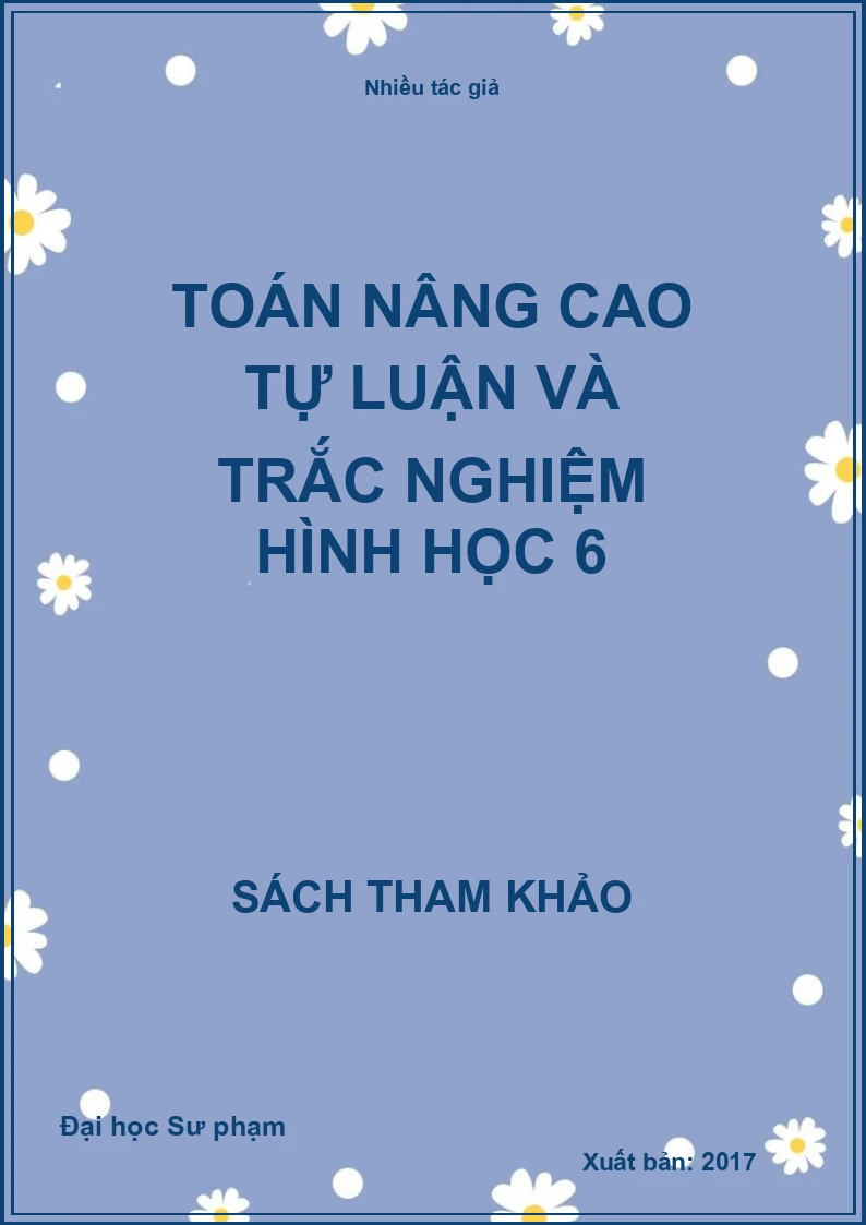 Toán nâng cao tự luận và trắc nghiệm hình học 6