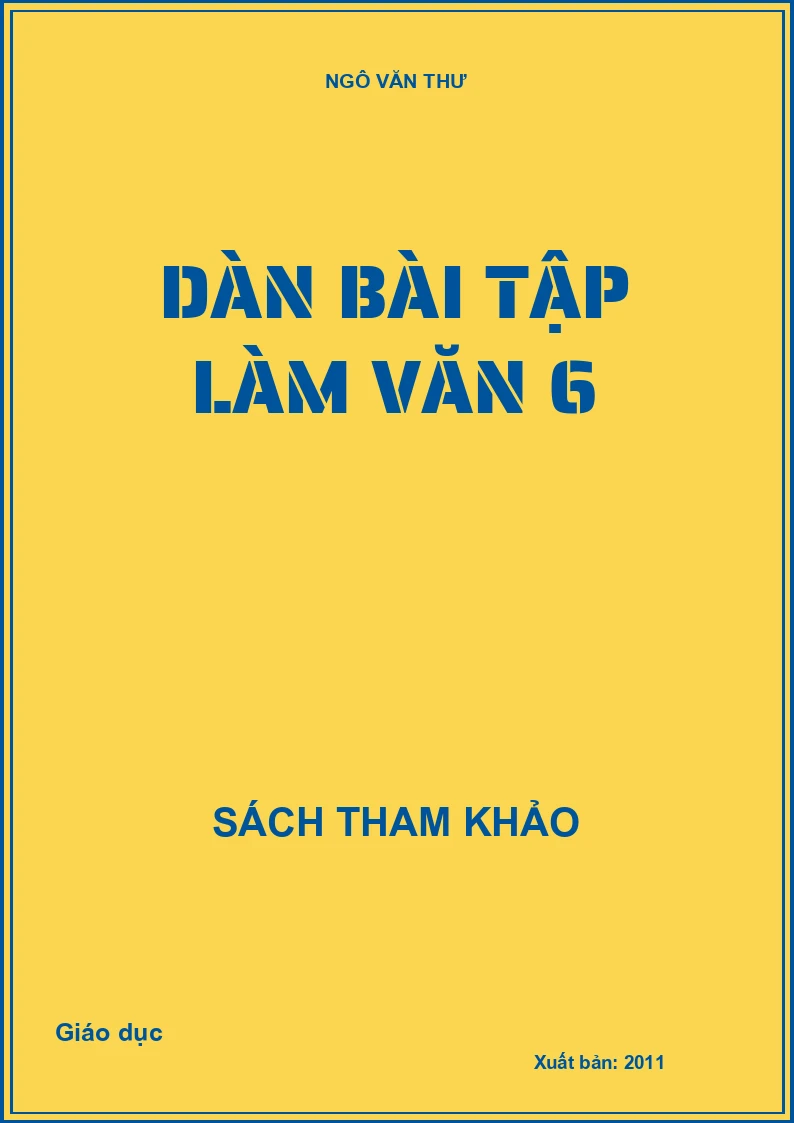 Dàn bài tập làm văn 6