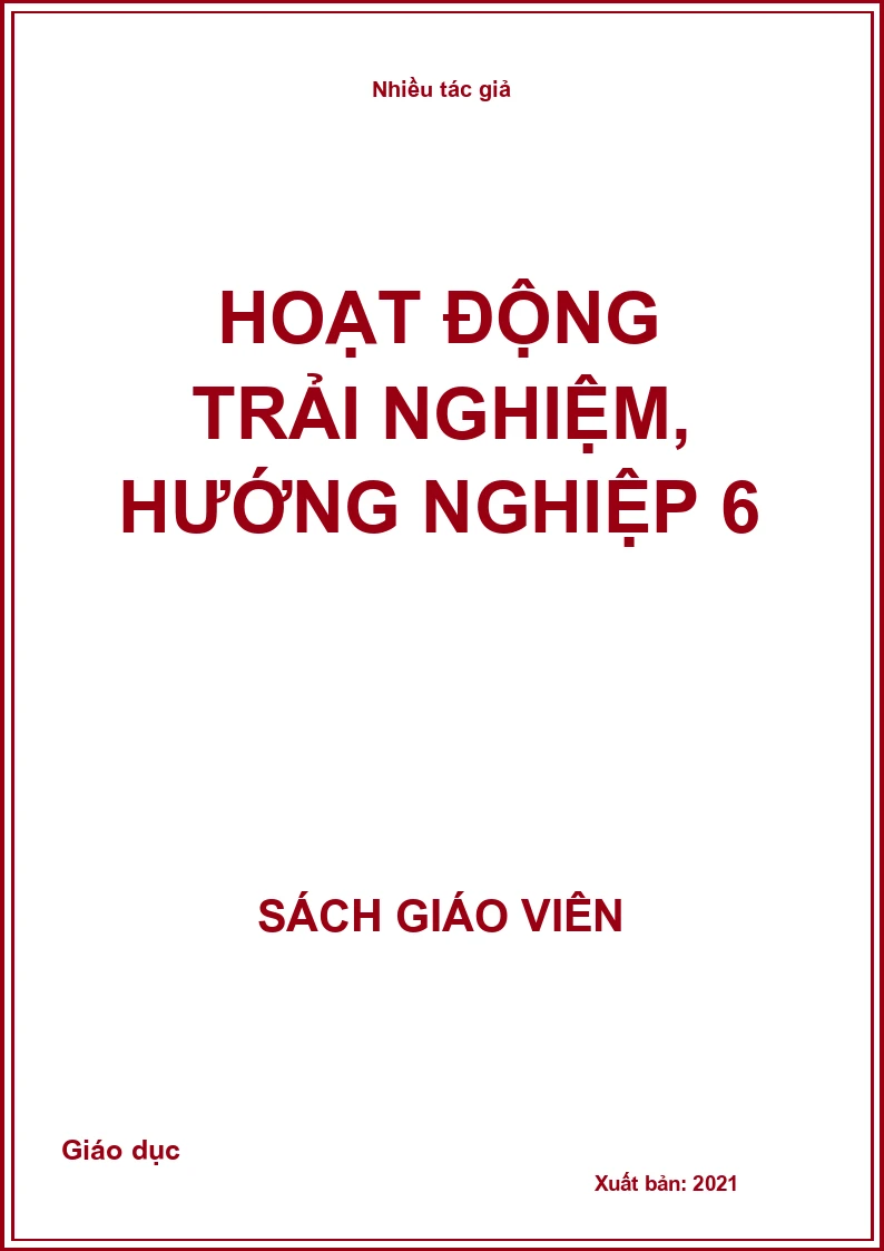Hoạt động trải nghiệm, hướng nghiệp 6