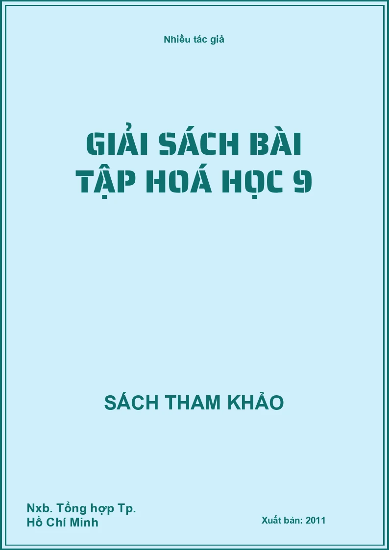 Giải sách bài tập hoá học 9