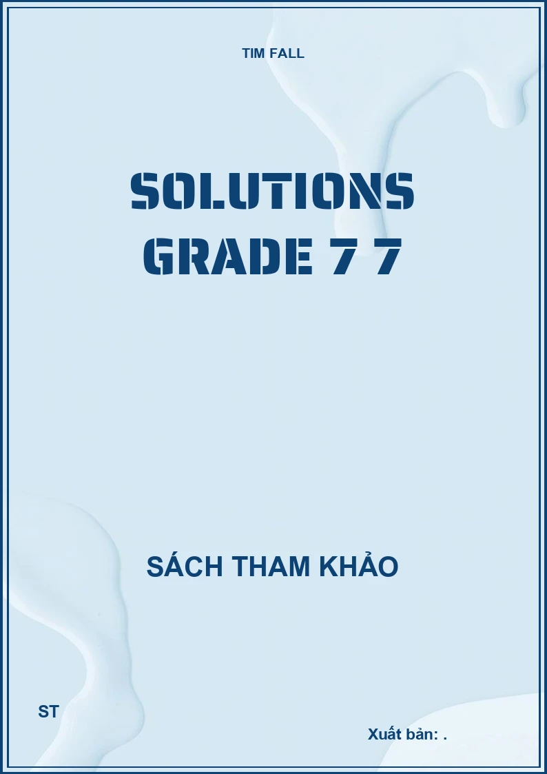 Solutions Grade 7 7