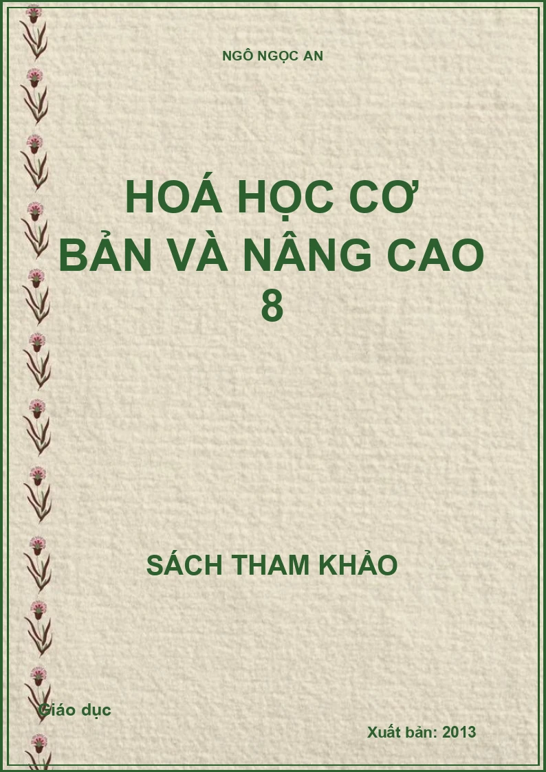 Hoá học cơ bản và nâng cao 8