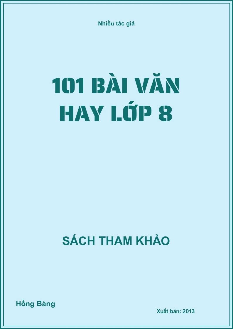 101 bài văn hay lớp 8