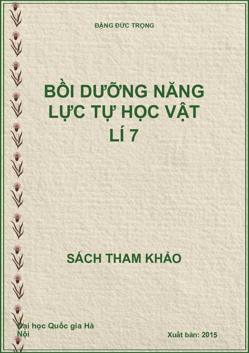 Bồi dưỡng năng lực tự học vật lí 7
