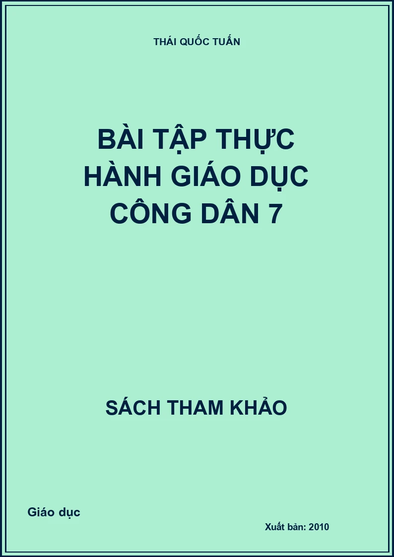 Bài tập thực hành giáo dục công dân 7