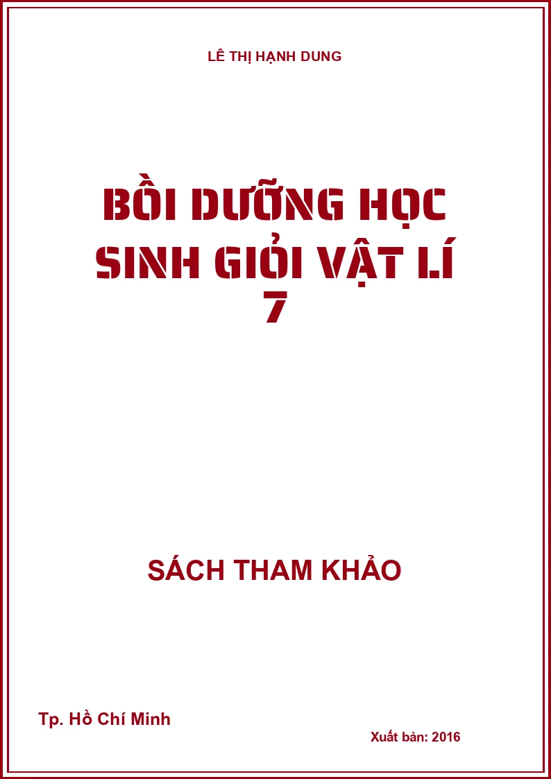 Bồi dưỡng học sinh giỏi vật lí 7