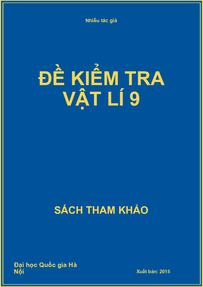 Đề kiểm tra vật lí 9