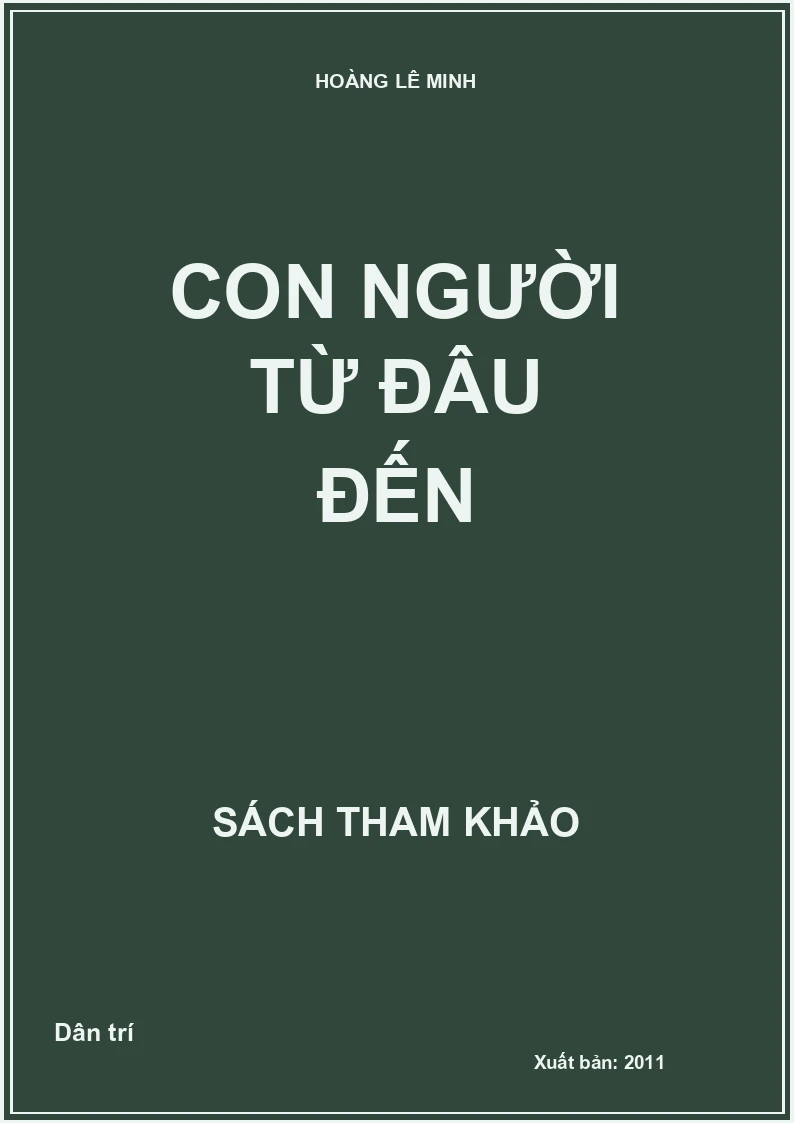 Con người từ đâu đến