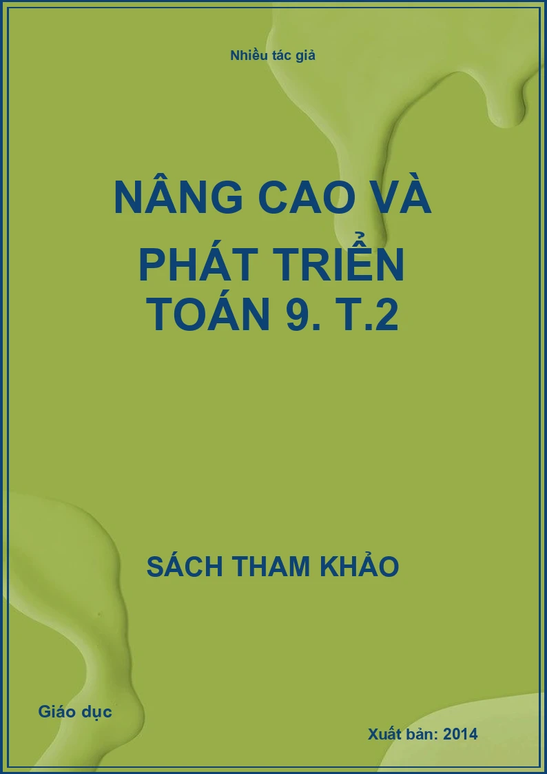 Nâng cao và phát triển Toán 9. T.2