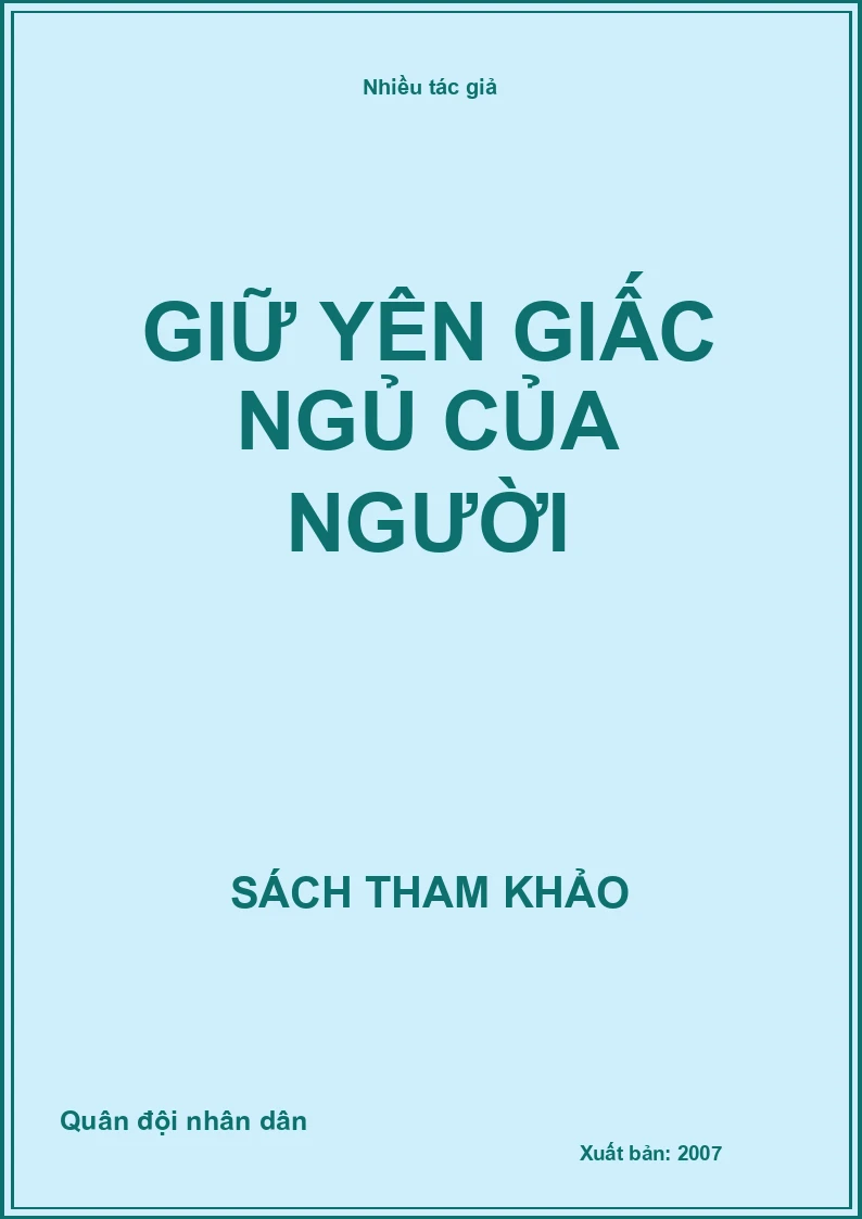 Giữ yên giấc ngủ của Người