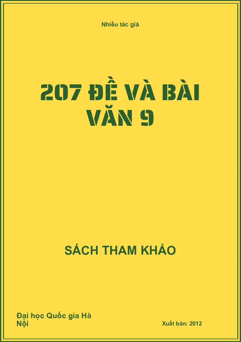 207 đề và bài văn 9
