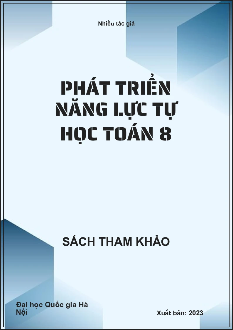 Phát triển năng lực tự học Toán 8