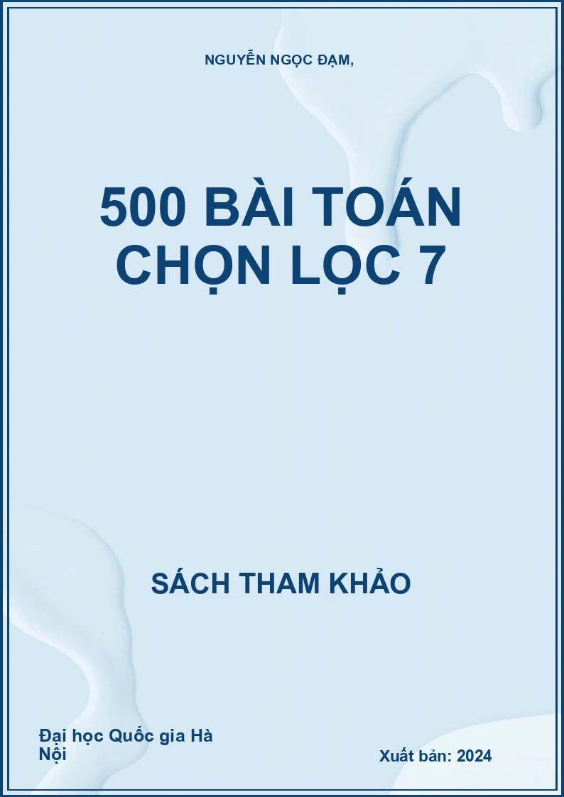 500 bài Toán chọn lọc 7