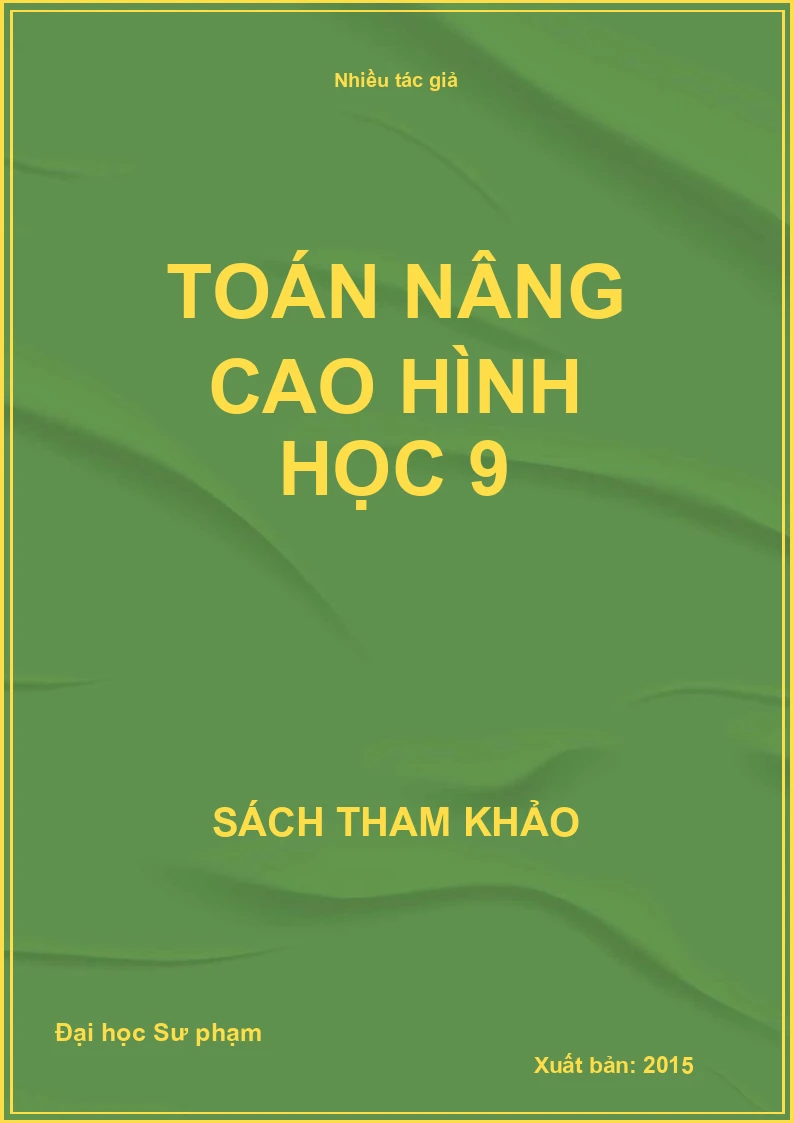 Toán nâng cao hình học 9