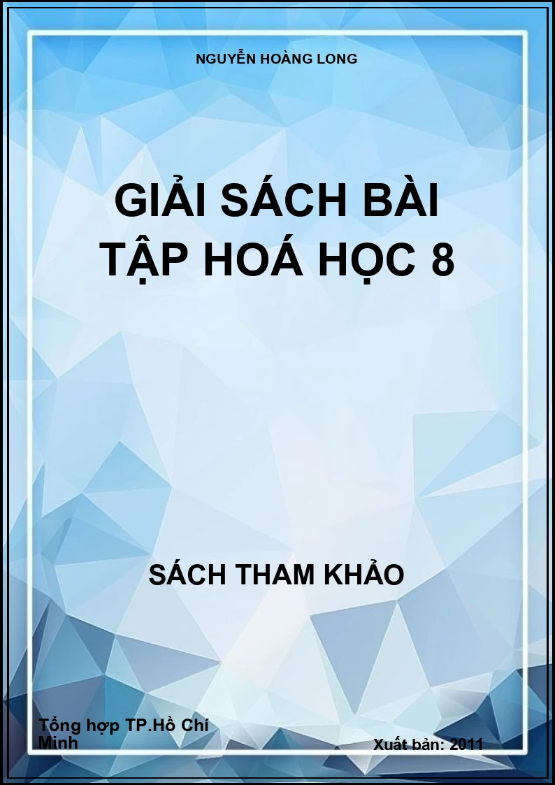 Giải sách bài tập hoá học 8