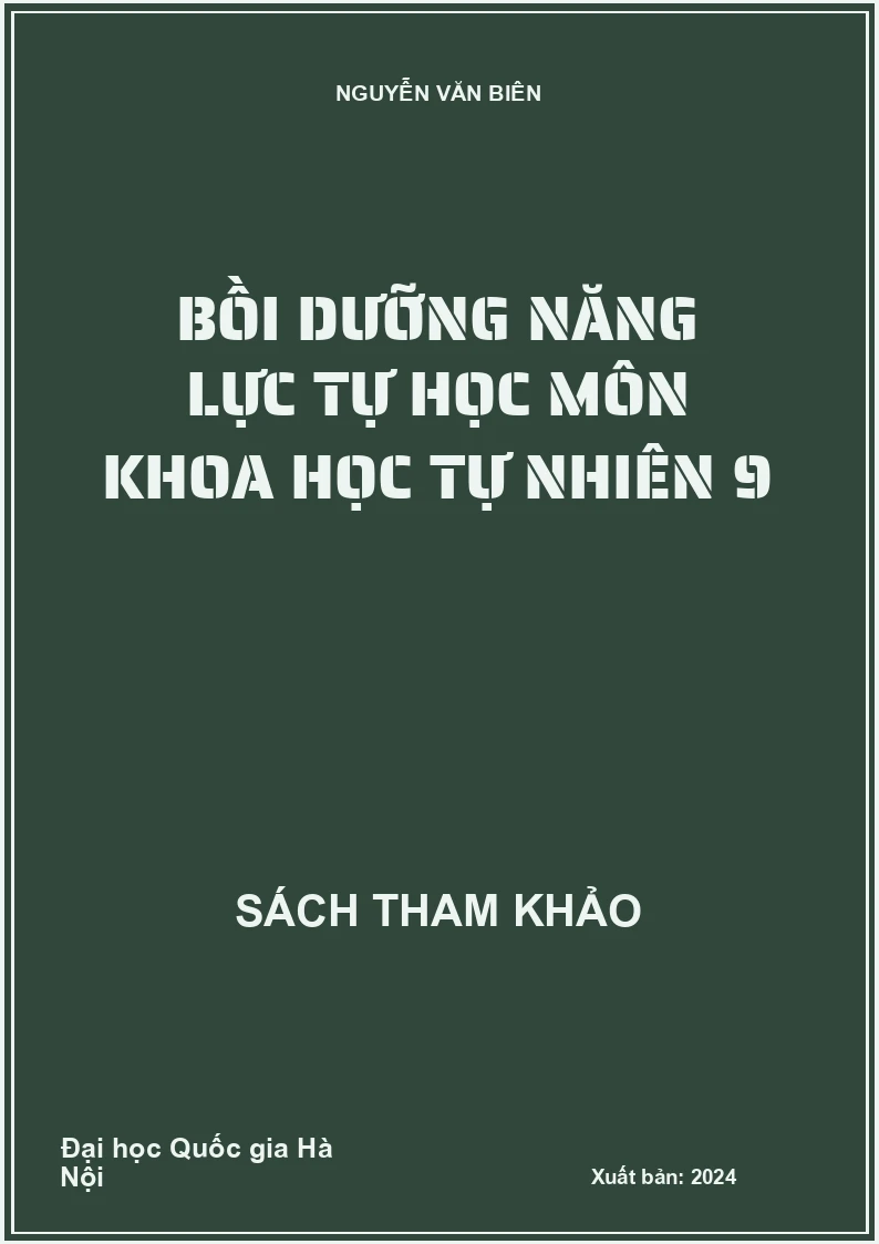 Bồi dưỡng năng lực tự học môn Khoa học tự nhiên 9