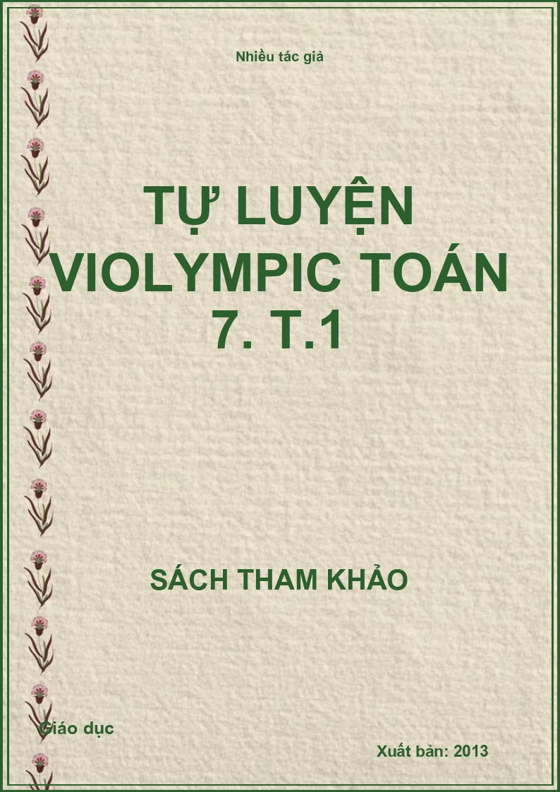 Tự luyện Violympic toán 7. T.1