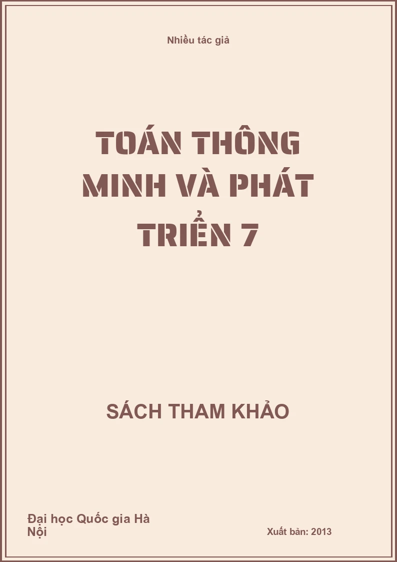 Toán thông minh và phát triển 7