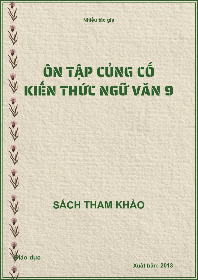Ôn tập củng cố kiến thức ngữ văn 9