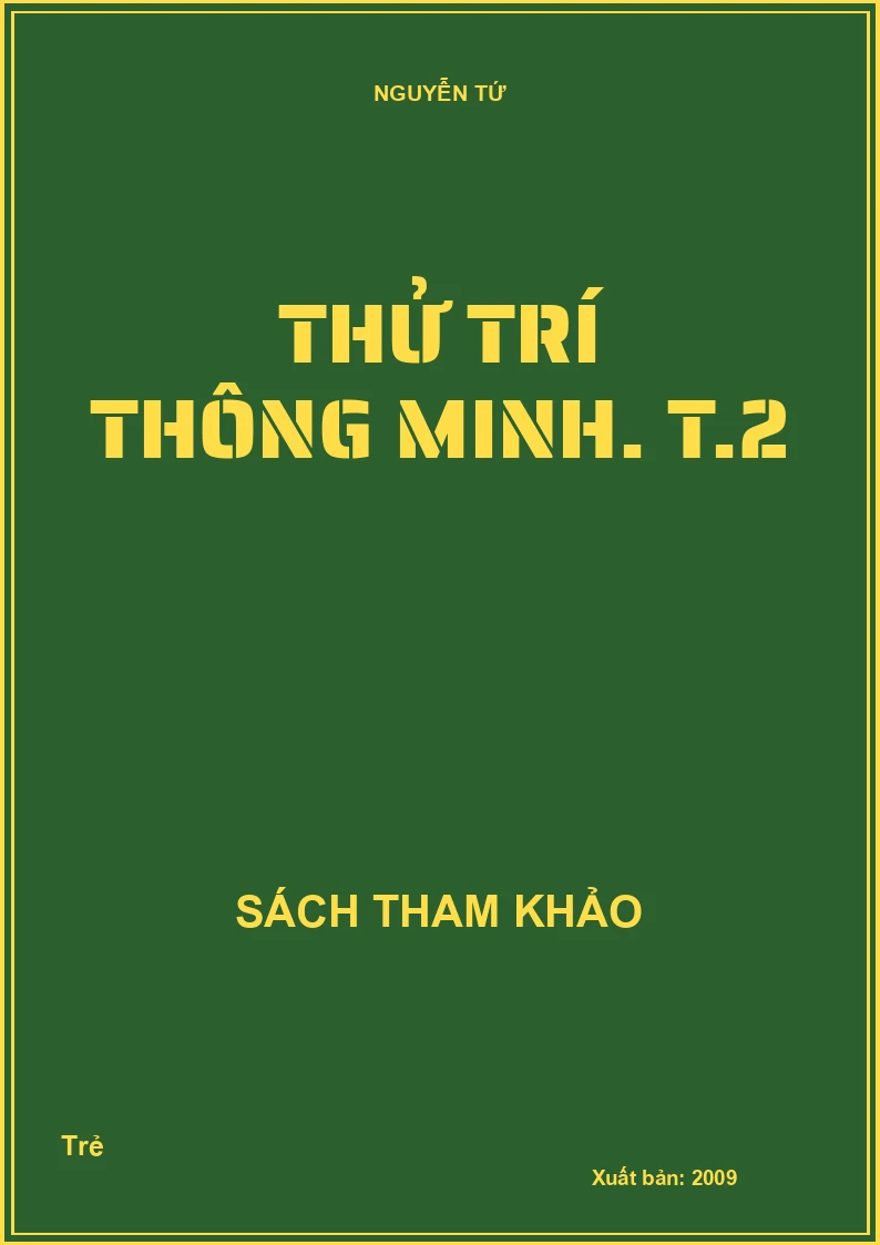 Thử trí thông minh. T.2
