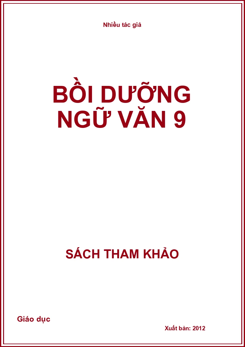 Bồi dưỡng ngữ văn 9