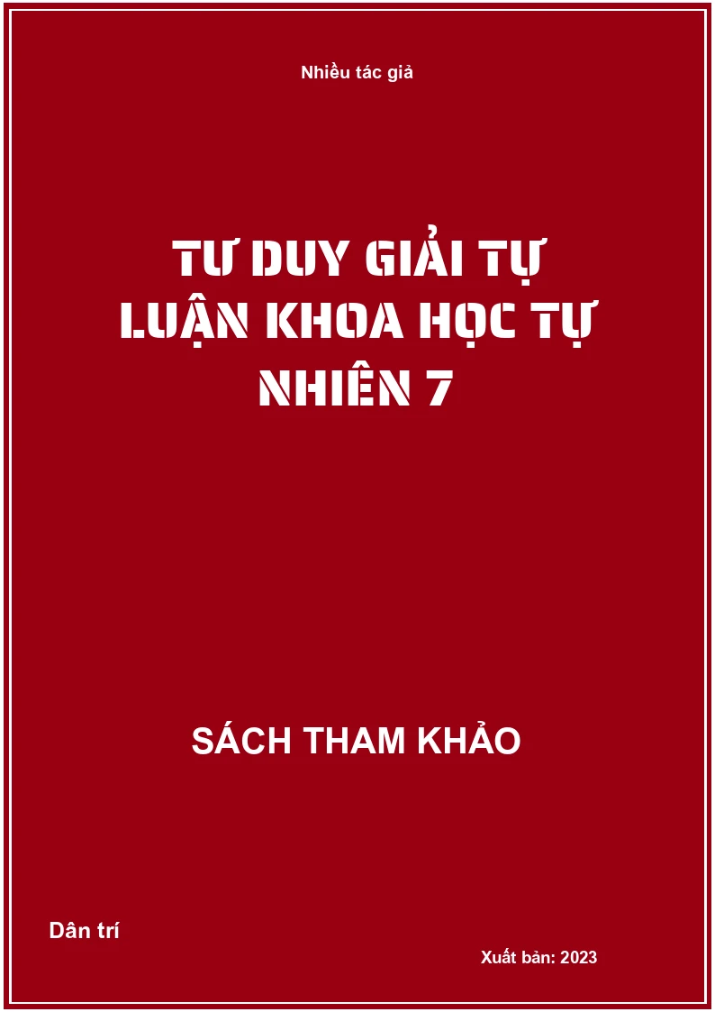 Tư duy giải tự luận Khoa học tự nhiên 7