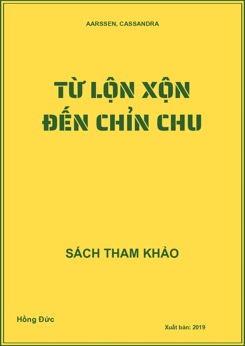Từ lộn xộn đến chỉn chu