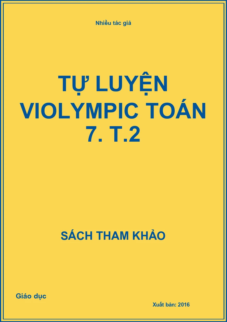 Tự luyện Violympic toán 7. T.2