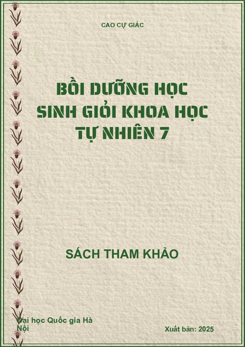 Bồi dưỡng học sinh giỏi Khoa học tự nhiên 7