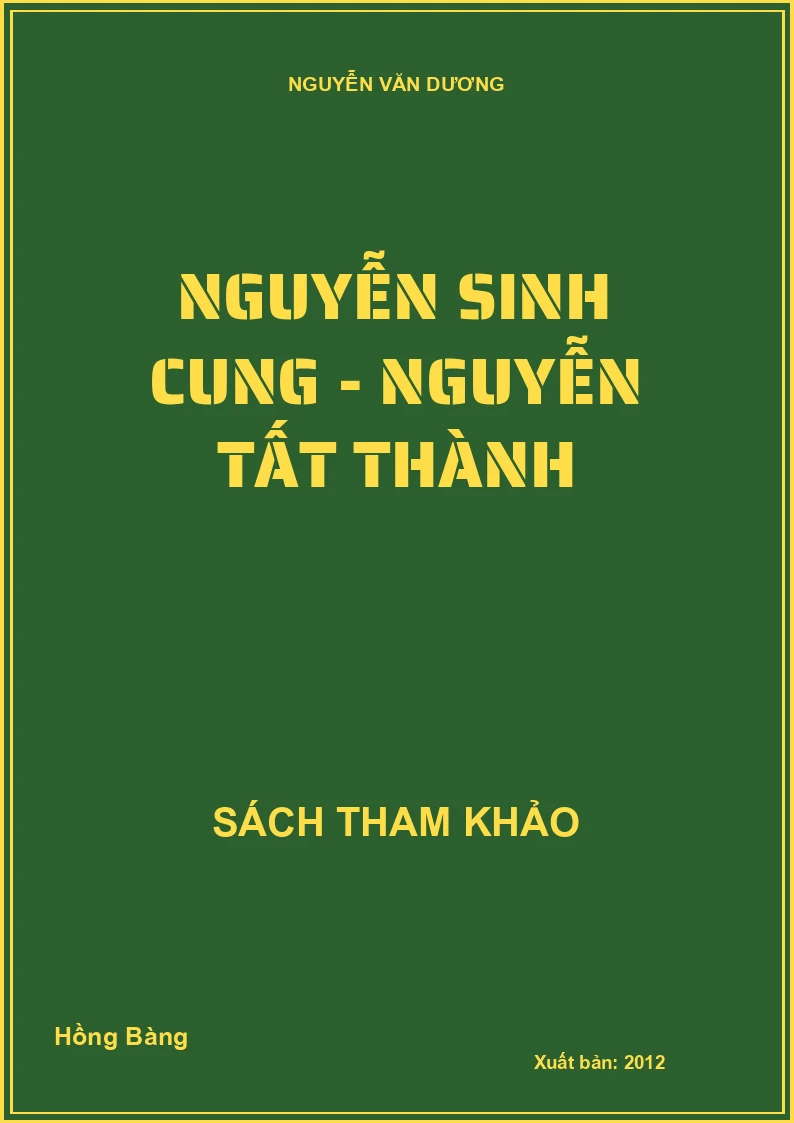 Nguyễn Sinh Cung - Nguyễn Tất Thành