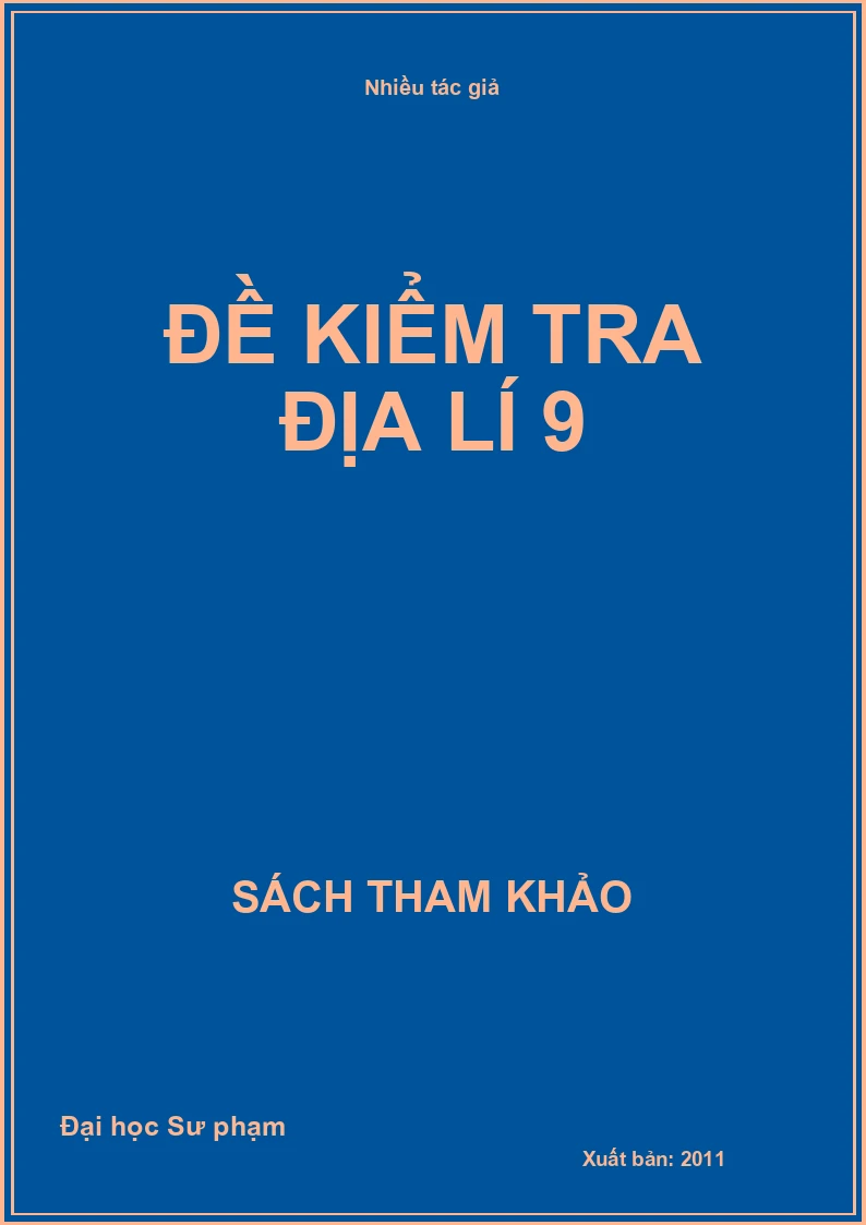 Đề kiểm tra địa lí 9
