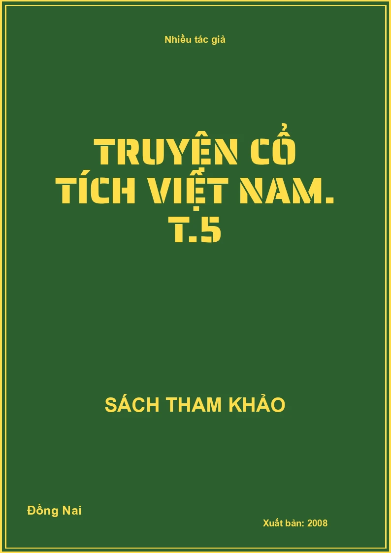 Truyện cổ tích Việt Nam. T.5