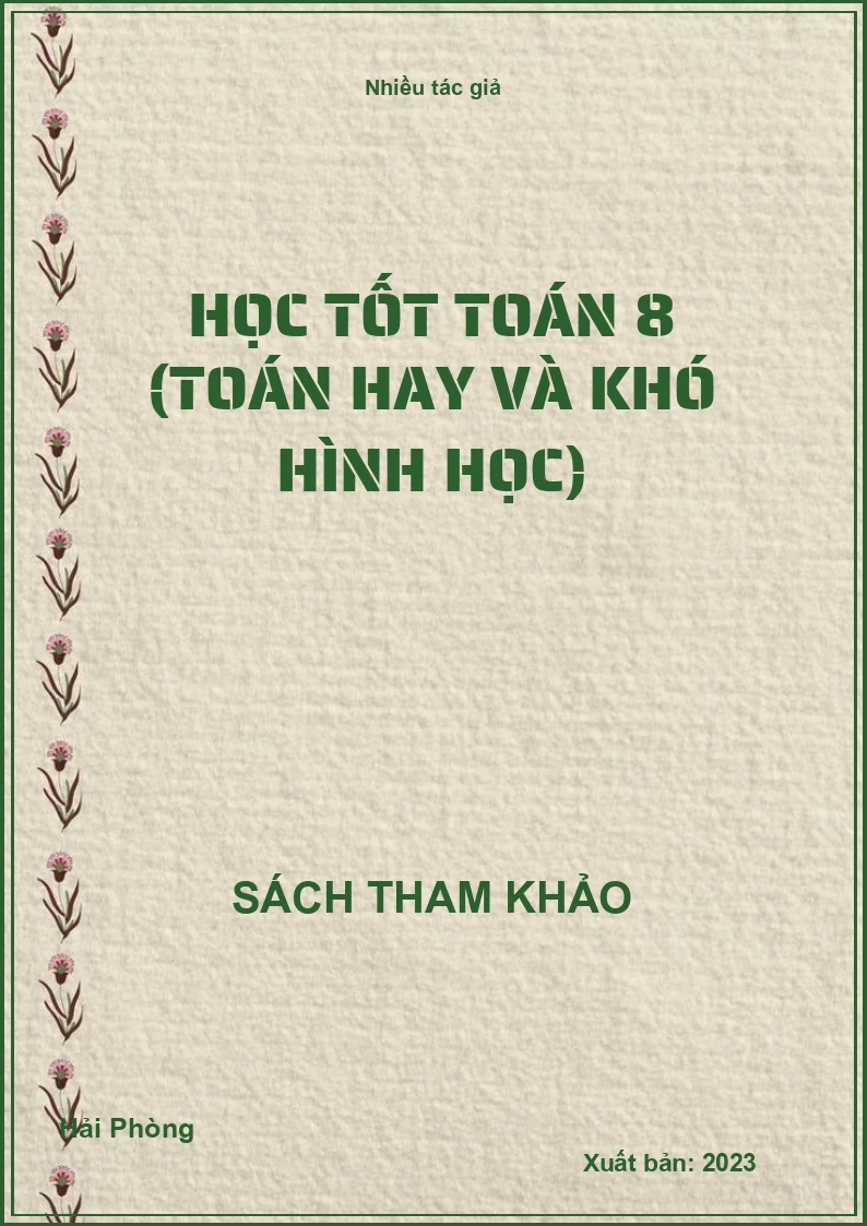 Học tốt Toán 8 (Toán hay và khó Hình học)