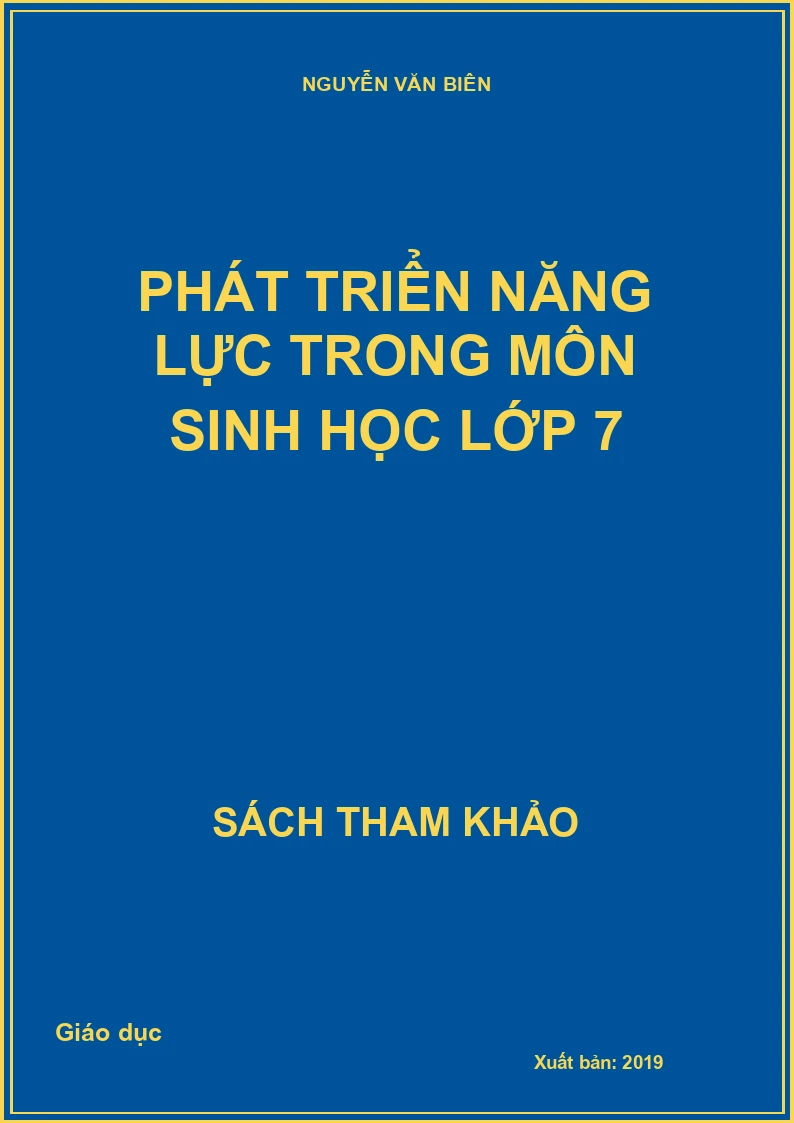 Phát triển năng lực trong môn Sinh học lớp 7
