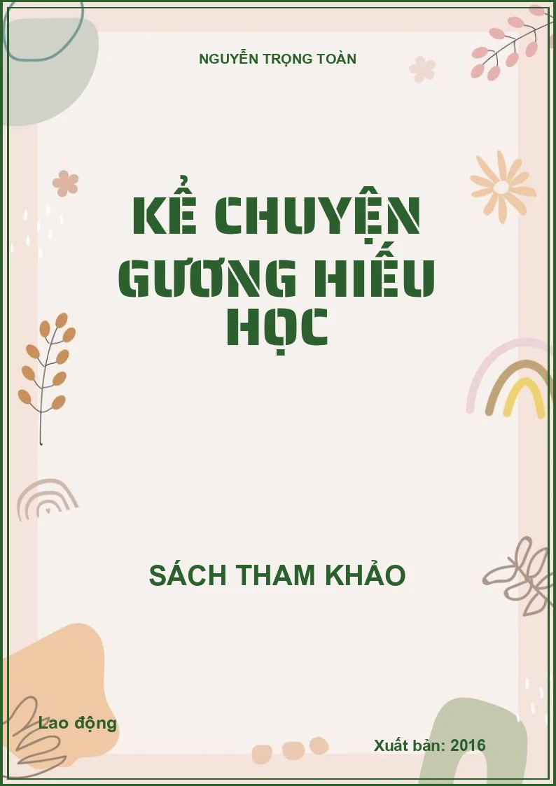 Kể chuyện gương hiếu học