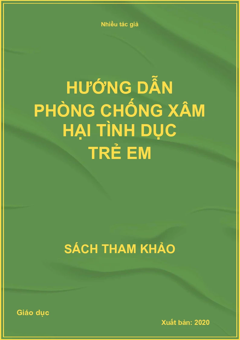 Hướng dẫn phòng chống xâm hại tình dục trẻ em