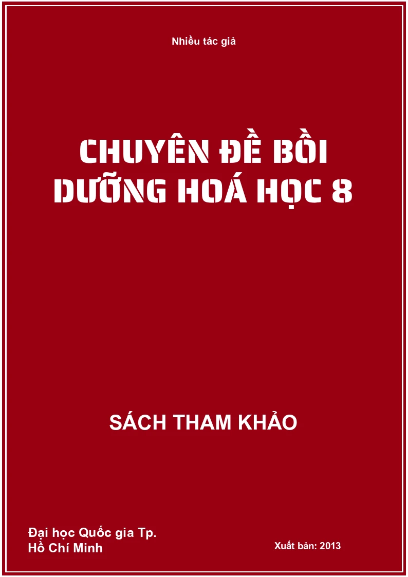 Chuyên đề bồi dưỡng hoá học 8