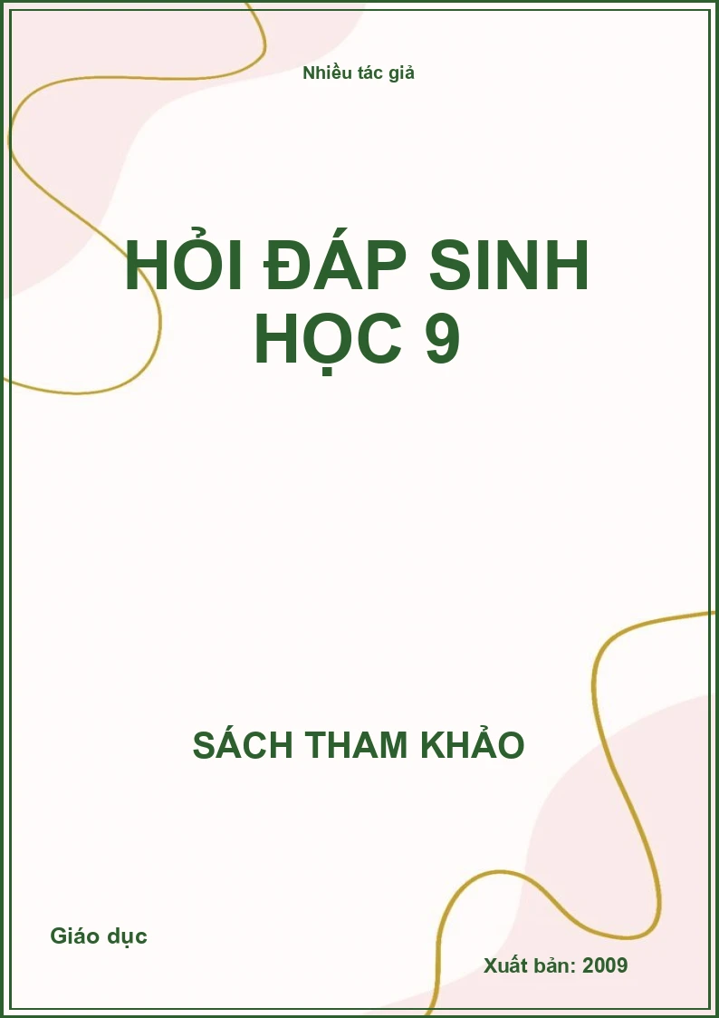 Hỏi đáp sinh học 9