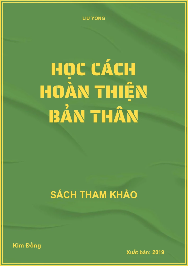 Học cách hoàn thiện bản thân